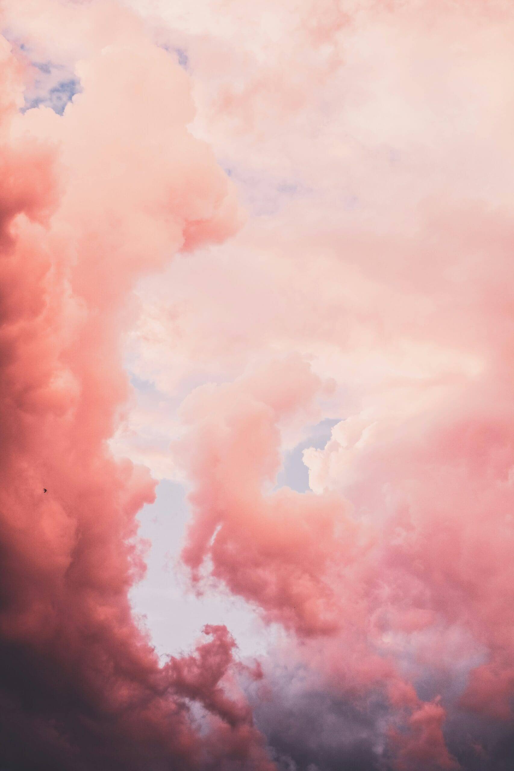 Roze wolkenlucht